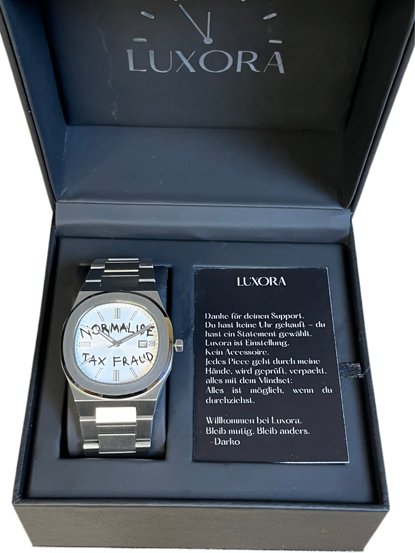 Luxora 'TAX FRAUD' Uhr